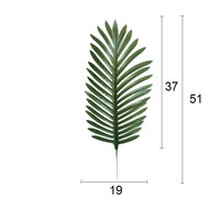 Feuilles de palmier artificielles, feuilles vertes artificielles, verdure tropicale pour la maison, la cuisine, les arrangements floraux, les mariages