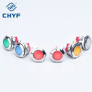 CHYF IP65 Wasserdichte LED-Kontroll leuchte aus Edelstahl 10mm 12mm 16mm 19mm 22mm Rot/Gelb/Blau Signallampe 3-6V - Product Image 4