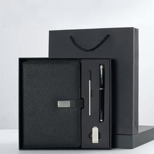Wholesale Promotional Luxury Leather Notebook Journal for <b>Gifts</b> Customized Business A5 Diary Pen Corporate <b>Gift</b> Set With USB - Product Image 5
