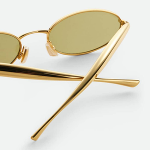 Gafas de Sol Metálicas Ovaladas Retro Bottega BV con Protección UV, Gafas de Moda para Hombre y Mujer, Uso Diario, Viajes, Veneta - Product Image 4