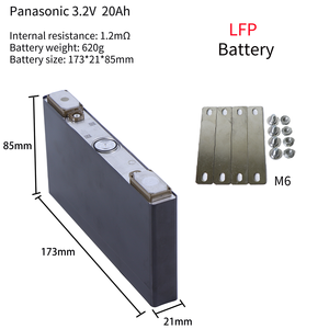 Batería de iones de litio prismática de 3.2V 20Ah con terminal soldado, alta descarga 1000A, carga rápida para coche, 20Ah 25C 50C - Product Image 2