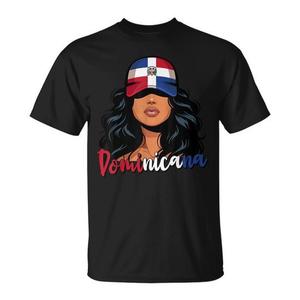 Camiseta de la República Dominicana para Chicas Dominicanas, Orgullo de la República Dominicana - Product Image 1