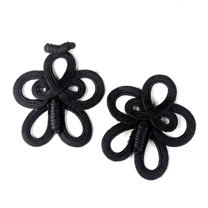 Bướm hình dạng đóng cửa nút Hot Bán Trung Quốc <span class=keywords><strong>Knot</strong></span> ếch đóng cửa nút may mặc Vải Dệt Nút - Product Image 2