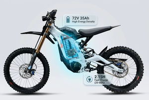 Moto électrique tout-terrain SURRON Light Bee pour longues distances, 72V 35Ah 10KW 295N.<span class=keywords><strong>m</strong></span> 50mph, pour les passionné<span class=keywords><strong>s</strong></span> de tout-terrain - Product Image 4