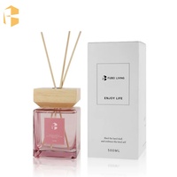 Diffuseur à roseaux de luxe en fibre de bambou longue durée pour la décoration intérieure avec marque privée et design personnalisé