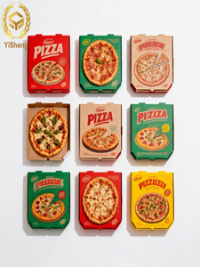 Caja de Pizza Hexagonal Ventilada y Corrugada, con Logotipo Personalizado, Embalaje de Cartón Seguro para Alimentos, para Venta al por Mayor y Entrega a Pizzerías - Product Image 3