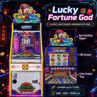 Lucky Fortune God 1 joueur OEM Arcade commerciale Poussoir Cascade Machine Usine Prix de gros Fortunelink