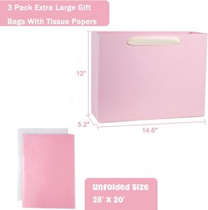 Dossiers en carton avec logo personnalisé imprimé, pelliculage mat, emballage de luxe, sacs cadeaux avec poignée en ruban pour sacs de shopping, votre propre logo - Product Image 2