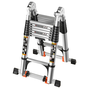 Aluminum Alloy Telescopic Ladder Portable Folding A Frame Thickened Engineering Staircase 10-12 Steps - Product Image 3