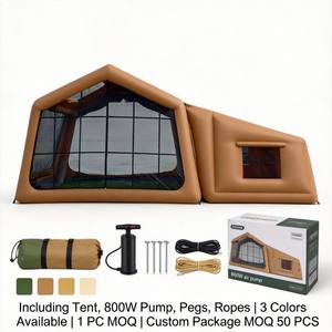 Tente <span class=keywords><strong>de</strong></span> camping gonflable rapide en 1,5 min, 3-<span class=keywords><strong>4</strong></span> personnes, imperméable 3000 mm, <span class=keywords><strong>4</strong></span> saisons, 1 chambre, 1 salon, avec pompe 800W - Product Image 6