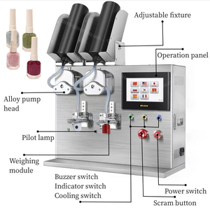 Máquina de llenado de esmalte de uñas semiautomática, máquina de llenado de crema cosmética <span class=keywords><strong>Pol</strong></span> de uñas de gel - Product Image 2