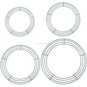 <span class=keywords><strong>18</strong></span> इंच सादे क्रिसमस दरवाजा माल्यार्पण हरी तार पुष्पांजलि फ्रेम घर की सजावट के लिए - Product Image 2
