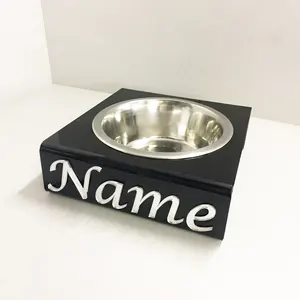 Single Acryl Dog Bowl Stand Benutzer definierte Acryl Dog Bowl Stand Versorgung Lucite Pet Bowl Stand