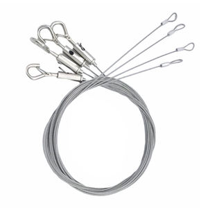 Vente réglable sécurisée de panneaux lumineux à LED en acier inoxydable élingues de levage et câbles pour l'éclairage de <span class=keywords><strong>suspension</strong></span> de câbles de sécurité - Product Image 1