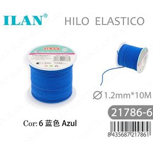 Cordoncino Elastico ILAN 1.2mm 10M Blu per Creazione di Gioielli - Product Image 1