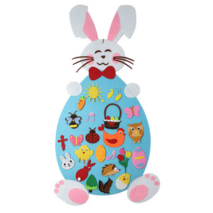 Decorazione Pasquale da Appendere alla Porta, Giocattolo Educativo in Feltro a Forma di Coniglio <span class=keywords><strong>per</strong></span> Bambini di 4-6 Anni - Product Image 2