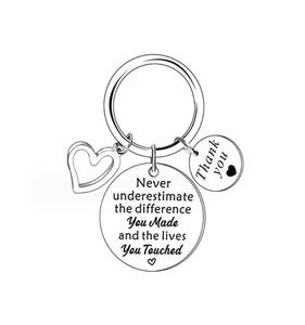 <span class=keywords><strong>Nunca</strong></span> olvides la diferencia Gracias Regalo Llavero Agradecimiento Llavero Inspirador Compañero DE TRABAJO Dejando regalo - Product Image 6