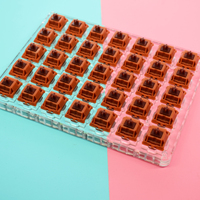 Plateau de service en acrylique de qualité supérieure, adapté à 35 interrupteurs de clavier GATERON personnalisés transparents