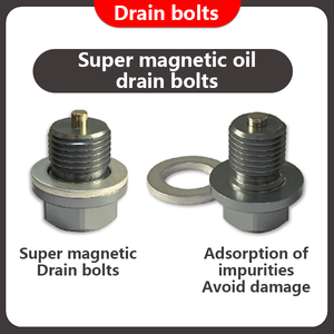 Boulons magnétiques super puissants OAR en aluminium anodisé pour l'entretien automobile et le <span class=keywords><strong>vidange</strong></span> d'<span class=keywords><strong>huile</strong></span> <span class=keywords><strong>moteur</strong></span> - Product Image 1