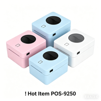 Imprimante d'étiquettes sans fil de bureau ZJprinter pour intérieur, imprimante thermique directe pour petites entreprises, mini imprimante thermique sans encre 104 mm
