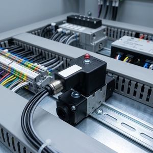Connecteur solénoïde M12 EB-G1N02L01C-12MD, forme A, étanche IP67, connecteur mâle avec varistor LED - Product Image 2
