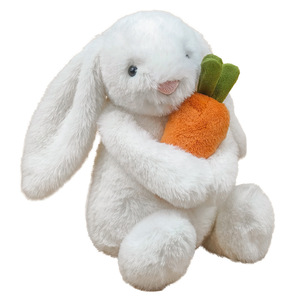 Peluche Jellycat Style Shy Bunny, Lapin Bonnie <span class=keywords><strong>c</strong></span>âlinant une carotte, Jouet <span class=keywords><strong>doux</strong></span> et réconfortant pour enfants et adultes, Vente en gros - Product Image 5