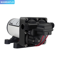Mambaflo 42 series 17LPM/5.0GPM tekanan tinggi RV marine diafragma pompa air 70PSI/4.82BAR pompa booster AC VOLT 220V AC listrik
