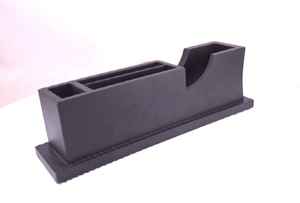 ที่จัดระเบียบโต๊ะทำงานไม้พร้อมนาฬิกา ที่ใส่ปากกา และที่ใส่บัตร ของพรีเมียมสำหรับโต๊ะทำงาน เหมาะสำหรับเป็นของขวัญองค์กร - Product Image 3