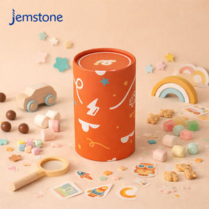 Cajas de Cartón para Dulces y Galletas de Alta Calidad, Biodegradables, Cilíndricas, para Té Suelto, Tubos de Papel de Grado Alimenticio - Product Image 1