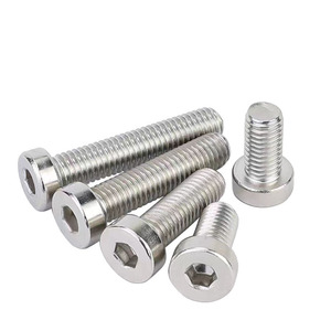 Cup Head Hex Socket Screws 304 Stainless Steel Metric Standard <b>Thread</b> Class 8.8 Low Head Bolts For <b>Lock</b> Applications - Product Image 1