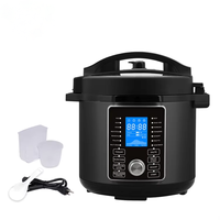 Cuisinière à pression électrique multifonction en acier inoxydable 6L avec écran LCD, cycle de cuisson automatique, commande par application, usage domestique