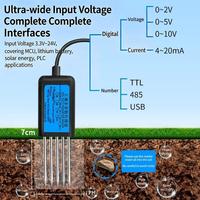 Capteur multi-paramètres du sol : humidité, température, conductivité électrique (EC), pH, NPK, 4-20mA, 0-5V, RS485, Modbus, haute précision, agriculture