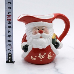 Pot <span class=keywords><strong>de</strong></span> lait naturel en céramique, étiquette peinte à la main, décalcomanie <span class=keywords><strong>de</strong></span> noël noël, noël, créateur - Product Image 5