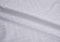 Dernier design, prix raisonnable, tissu de drap d'hôtel en coton pur tissé jacquard blanc