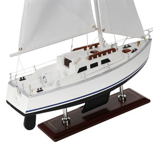 Vente en gros de yacht de sport de croisière U.S. Catalina modèle de <span class=keywords><strong>bateau</strong></span> en bois voilier nautique cadeau pour hommes décoration maritime - Product Image 4