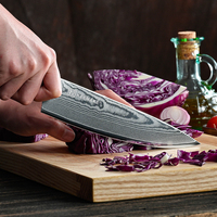 Couteau de chef KEEMAKE Damas 8 pouces, cœur VG10, 67 couches, couteau de cuisine japonais Gyuto, ultra-affûté, avec manche G10