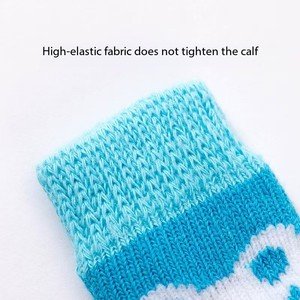 ถุงเท้าสุนัขหลากสีที่ใส่สบายกันลื่นปกป้องอุ้งเท้านุ่มสบายเส้นใยอะคริลิคถักอบอุ่นในหลายรูปแบบ - Product Image 4