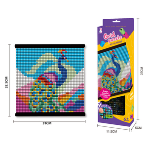 <span class=keywords><strong>Perles</strong></span> à fusionner sans repassage, kit de <span class=keywords><strong>loisirs</strong></span> créatifs en toile, puzzles éducatifs et créatifs pour enfants, développement de la motricité fine - Product Image 5