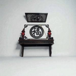 Altar de Pared de Madera Maciza Chiuliu Hecho a Mano, Altar Budista de Pared, Buen Precio - Product Image 1