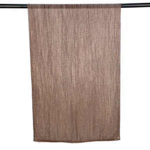 Écharpe tendance personnalisée en viscose et coton avec bordure en dentelle brodée arc-en-ciel, teinte à la main couleur vieillie, pour femmes musulmanes, châle 2026 - Product Image 3