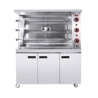 Armoire de rôtisserie commerciale nouveau gaz électrique en acier inoxydable pour restaurants magasins d'alimentation centres commerciaux pour magasins de poulet rôti