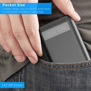 Banco de energía de ultra capacidad Cargador de 20000mAh con cables Cargador portátil Banco de energía para <span class=keywords><strong>iPhone</strong></span> 16 16 Samsung Pixel Powerbank - Product Image 3