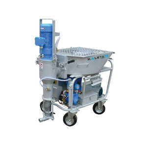 Máquina de Pulverización de Mortero de Alto Rendimiento con Motor Industrial Azul para Aplicación de Yeso en Obras de Construcción - Product Image 1