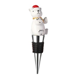 Christmas Wine <b>Stopper</b> Resin Bear Design Holiday Gift Bottle Sealer Decorative Seal For Wine Bottles - Product Image 4