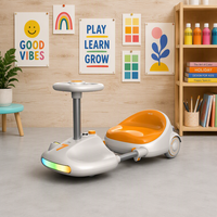 Voiture électrique pour enfants 12V 7Ah, voiture à bascule avec haut-parleur Bluetooth et lumière LED, longueur réglable, certifiée CE, 3-6 ans