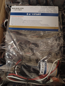 ハードスタートキットリレーおよびスタートコンデンサ145-175UF 1/20HP-1/2HP 115Vエアコンユニット用ハードスタートキット - Product Image 3