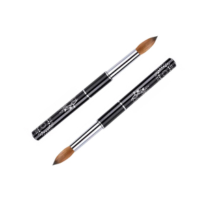 Pinceau à ongles Kolinsky avec manche en métal personnalisé pour la manucure, la poudre acrylique et l'art des ongles en salon - Product Image 4