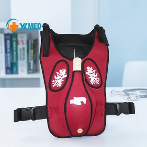 Manichino per Pronto Soccorso per Pratica di Infarto delle Vie Aeree, Gilet di Addestramento Heimlich per Adulti Rosso per Emergenze, Materiale per Scienza Medica CE/ISO - Product Image 1