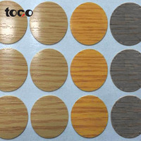 Cache-trou autocollant en plastique pour armoire, couvercles décoratifs en PVC Fastcap, capuchons adhésifs pour vis