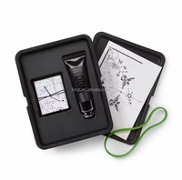 Emballage cadeau haut de gamme pour kit de beauté et soins cosmétiques, en pulpe moulée biodégradable et écologique, de couleur noire
